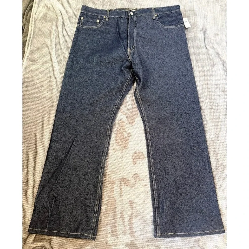 Levis 517 Bootcut Jeans Mens 42x30 Dark Indigo Rigid Denim 100% Cotton NEW